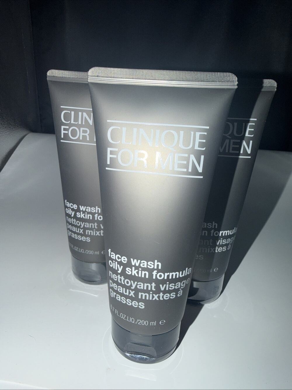 Clinique for Men Face Wash Oily Skin Formula 200ml / 6.7 oz 3 Pack